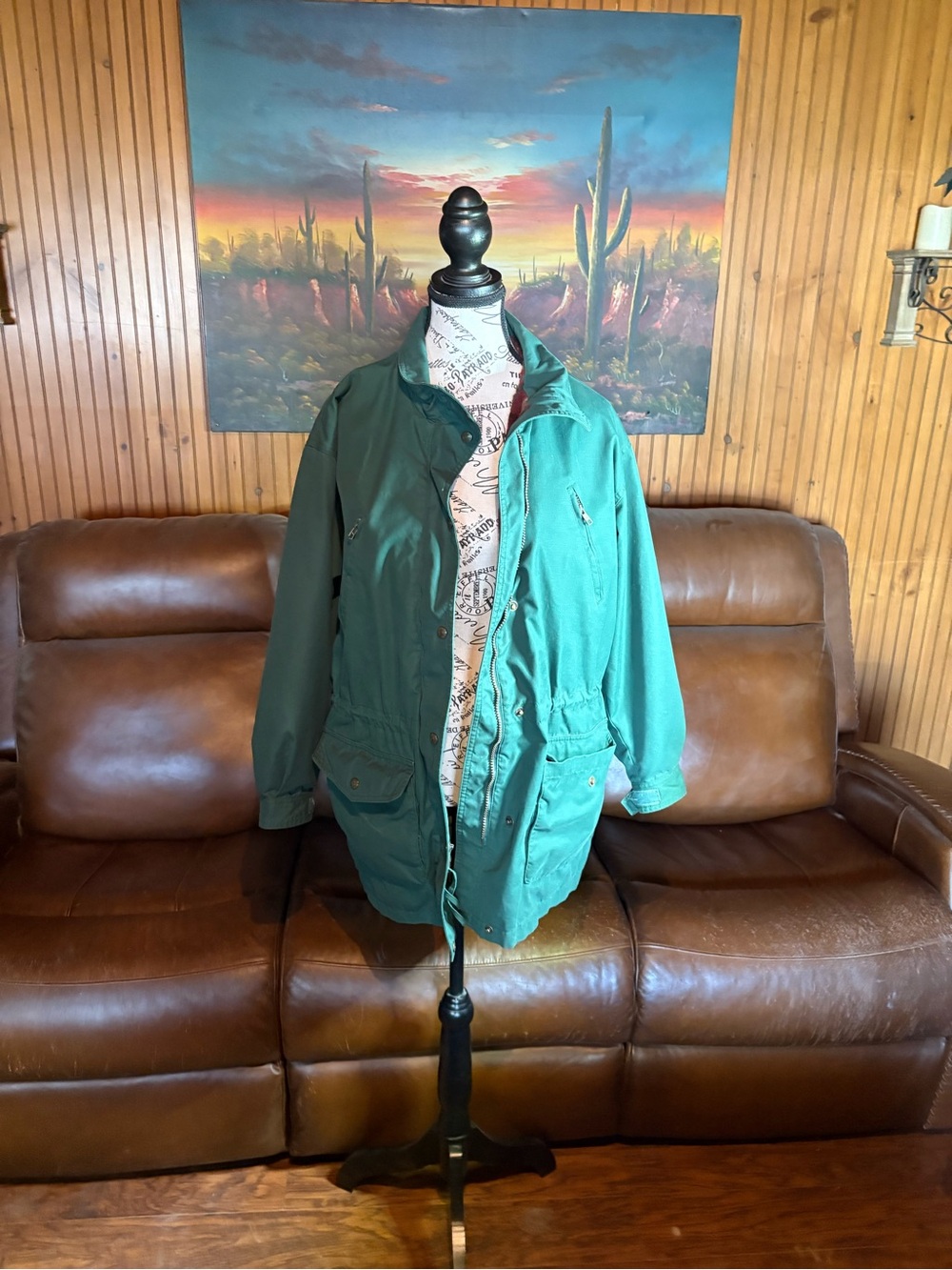 Woman’s Green Field Jacket - Casual Outdoor Coat/Eddiie Bower